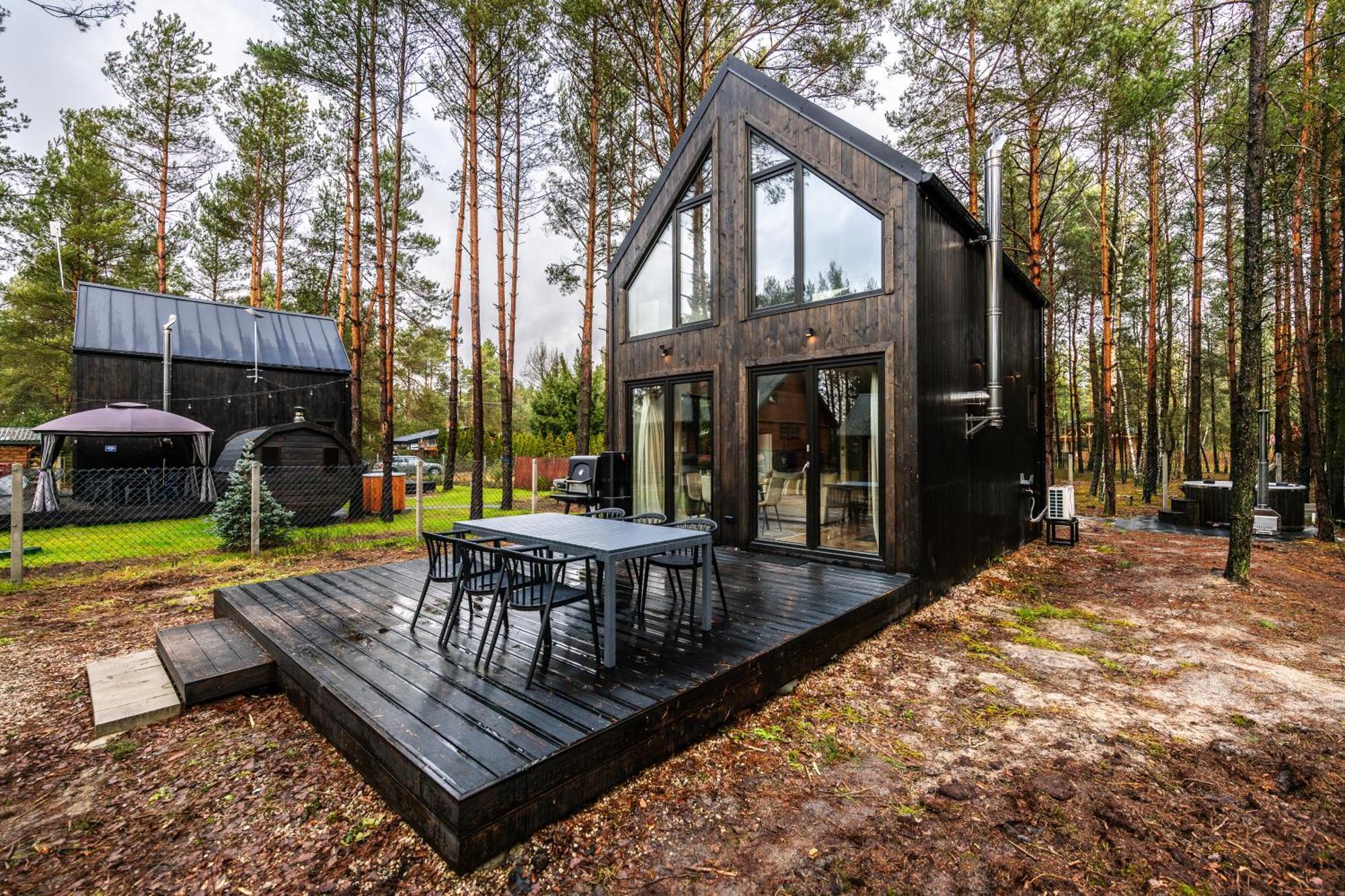 Heban Forest Cabin&Sauna Starlink Villa Tomczyn Exterior foto